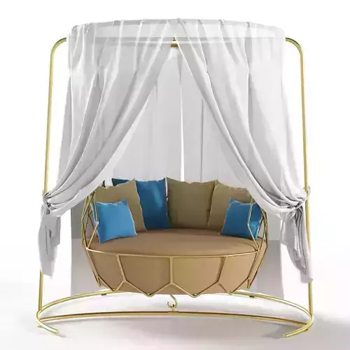 Roberti Rattan Gravity swing sofa