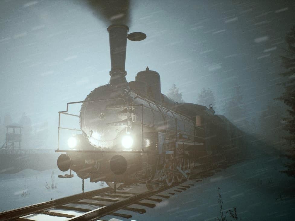 train locomotive Low-poly 3D model_14