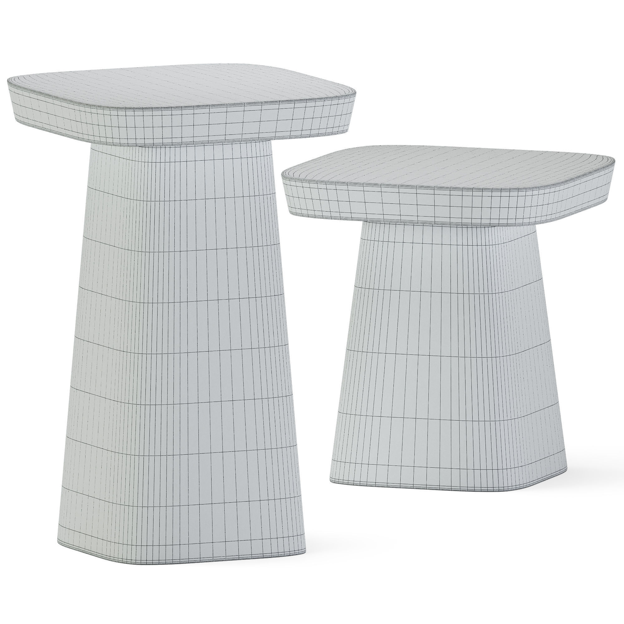 Metal Coffee Table Phoenix by Baxter 3D model_2