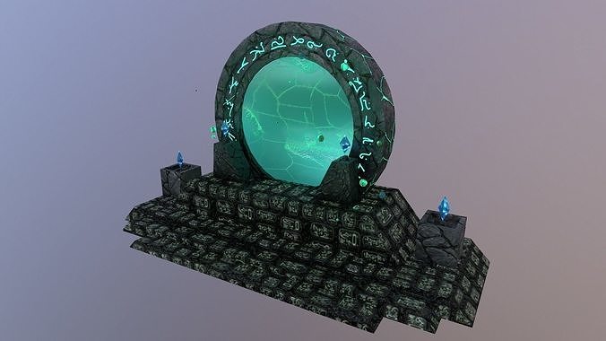Portal lord of rings Low-poly 3D model