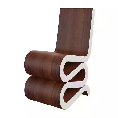Vitra Wiggle Side Chair 3d model