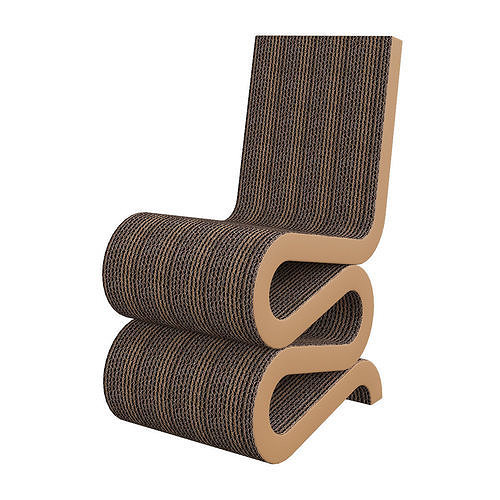 Vitra Wiggle Side Chair 3d model Low-poly 3D model 3