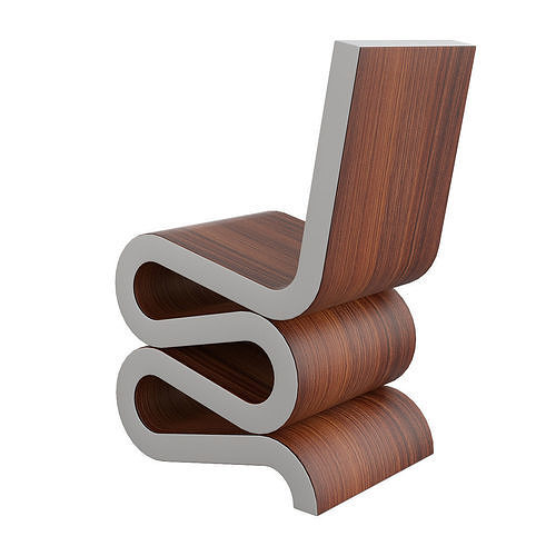 Vitra Wiggle Side Chair 3d model Low-poly 3D model 2