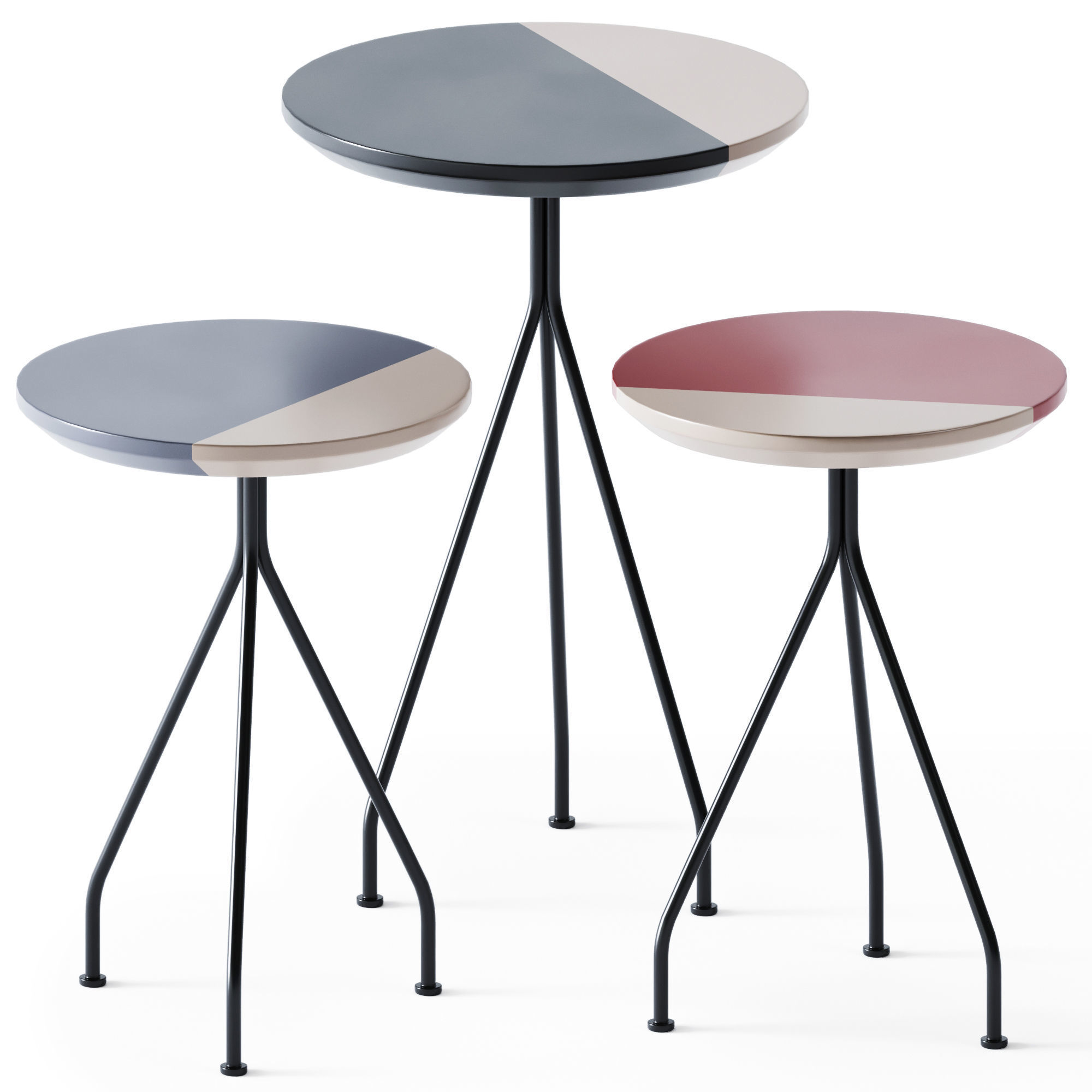 Coffee Table Orange by Dienne Salotti 3D model_1