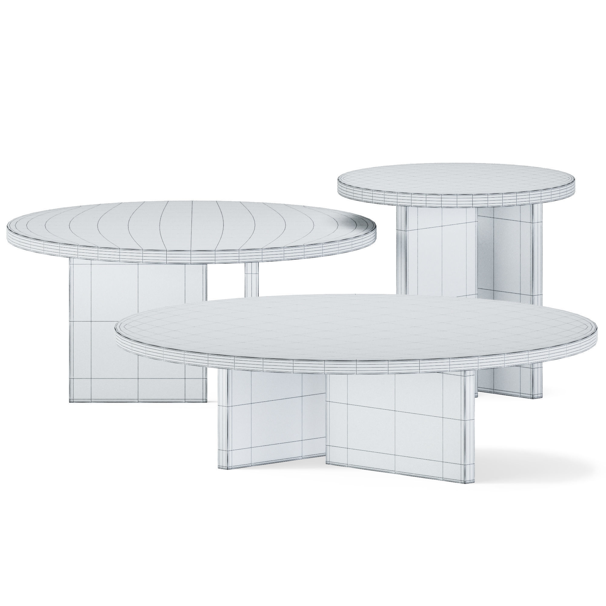 Coffee Table Tebe by Baxter 3D model_2