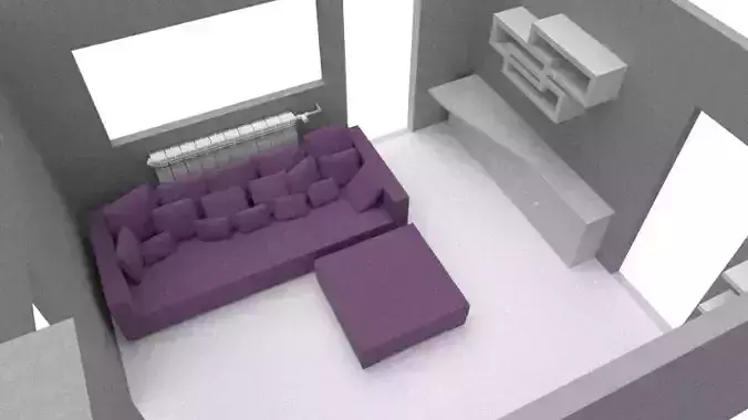 Simple living room