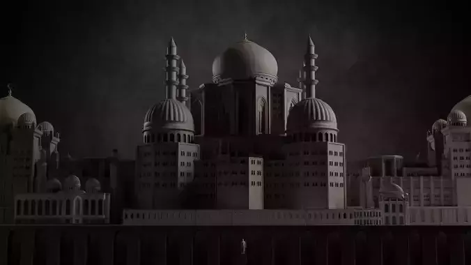 3d mahal shah palace in abu dhabi 3D model