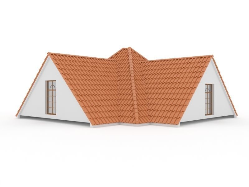 Realistic Roof Shingles 1 3D model_1