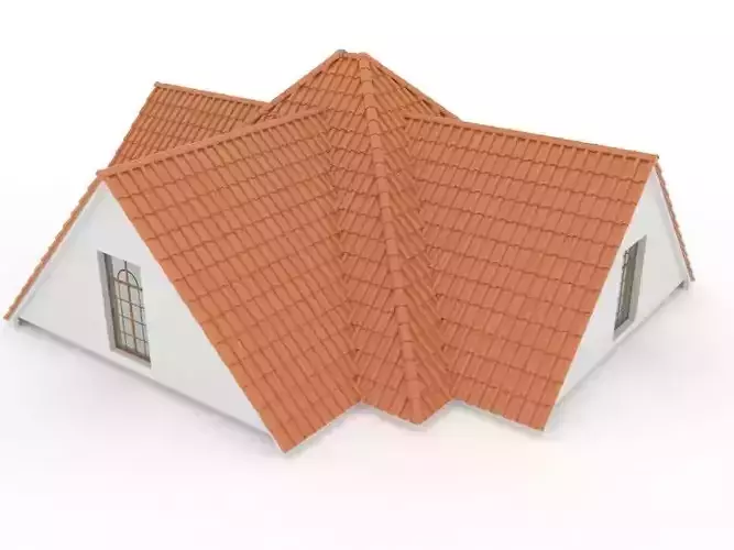 Realistic Roof Shingles 1 3D model