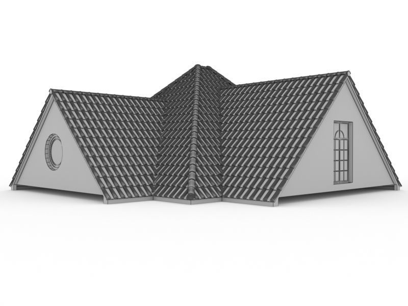 Realistic Roof Shingles 1 3D model_6