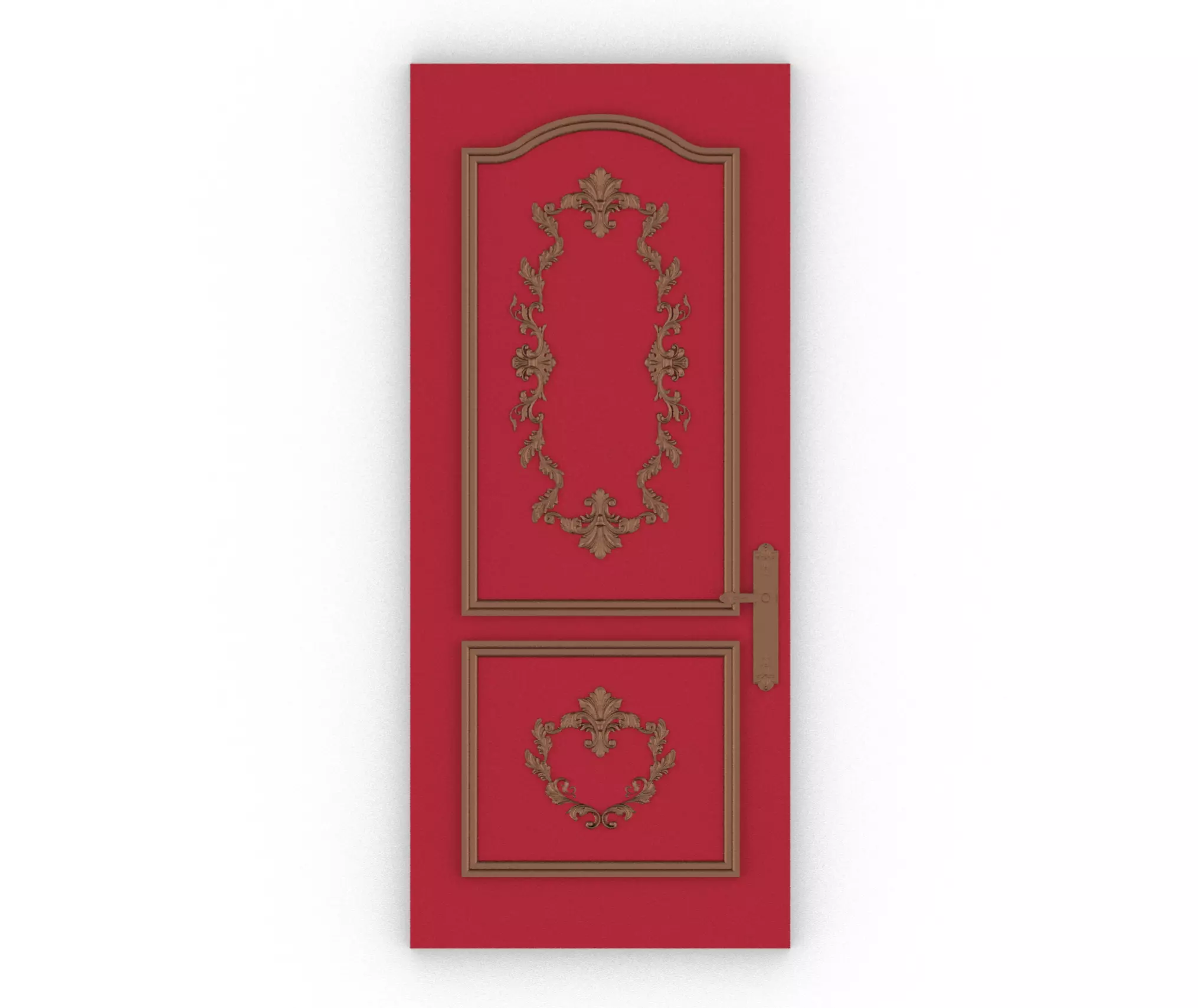 Ornate Door Free 3D model_0