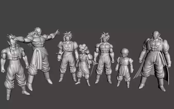 Full Bojack team 3D Model