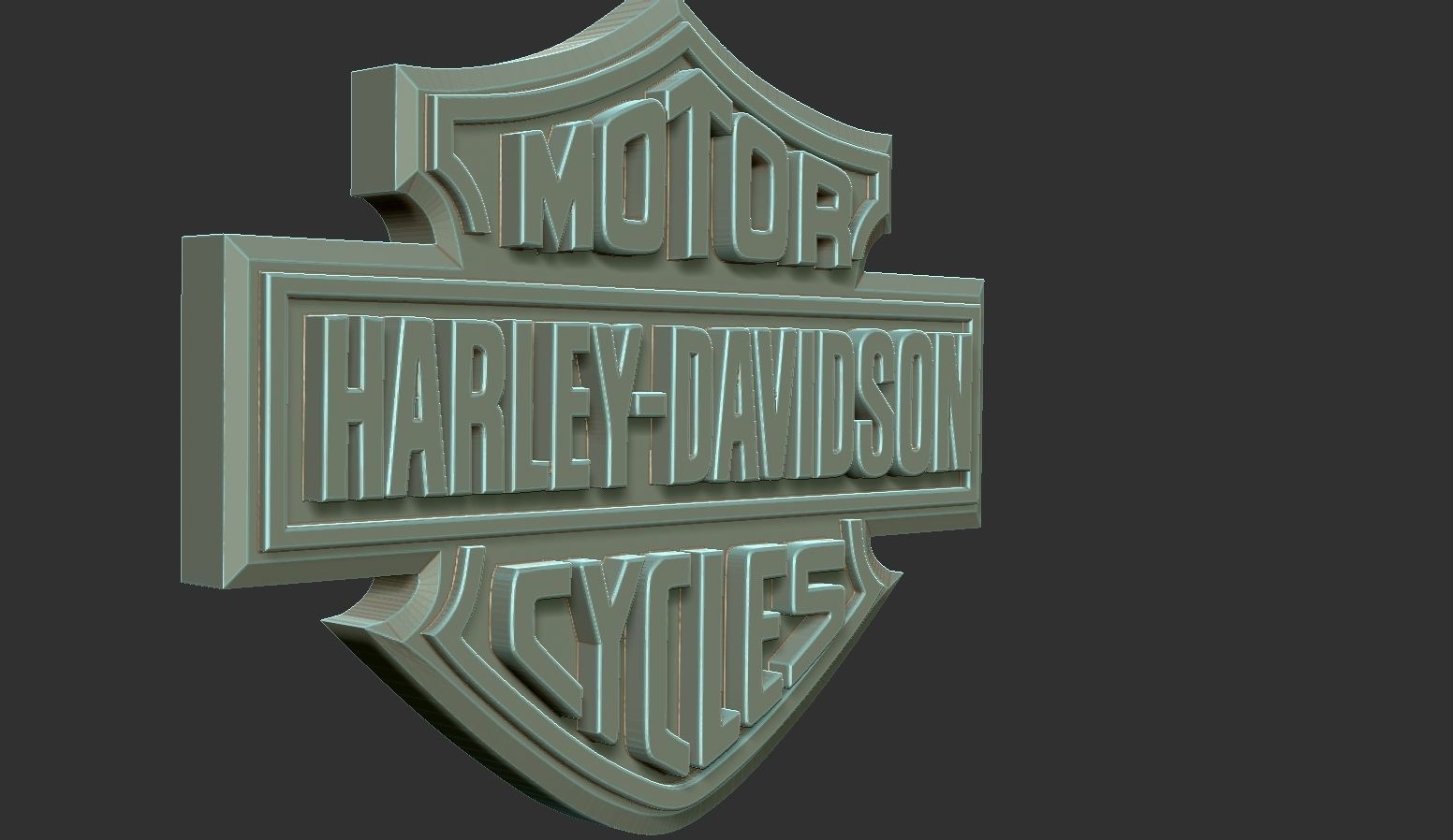 Harley Davidson Logo 3D print model_2