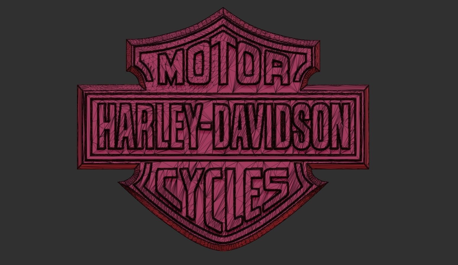 Harley Davidson Logo 3D print model_5