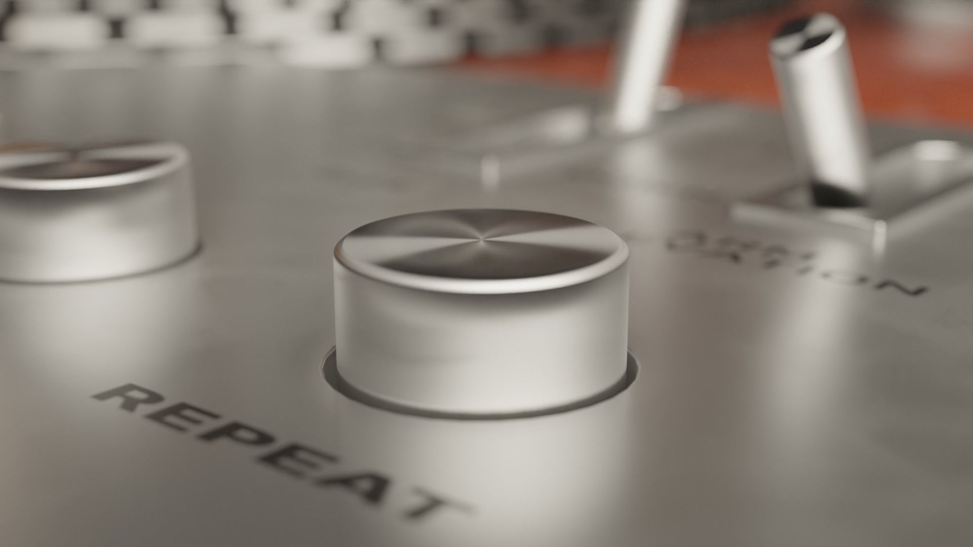 Vintage turntable 3D model_6