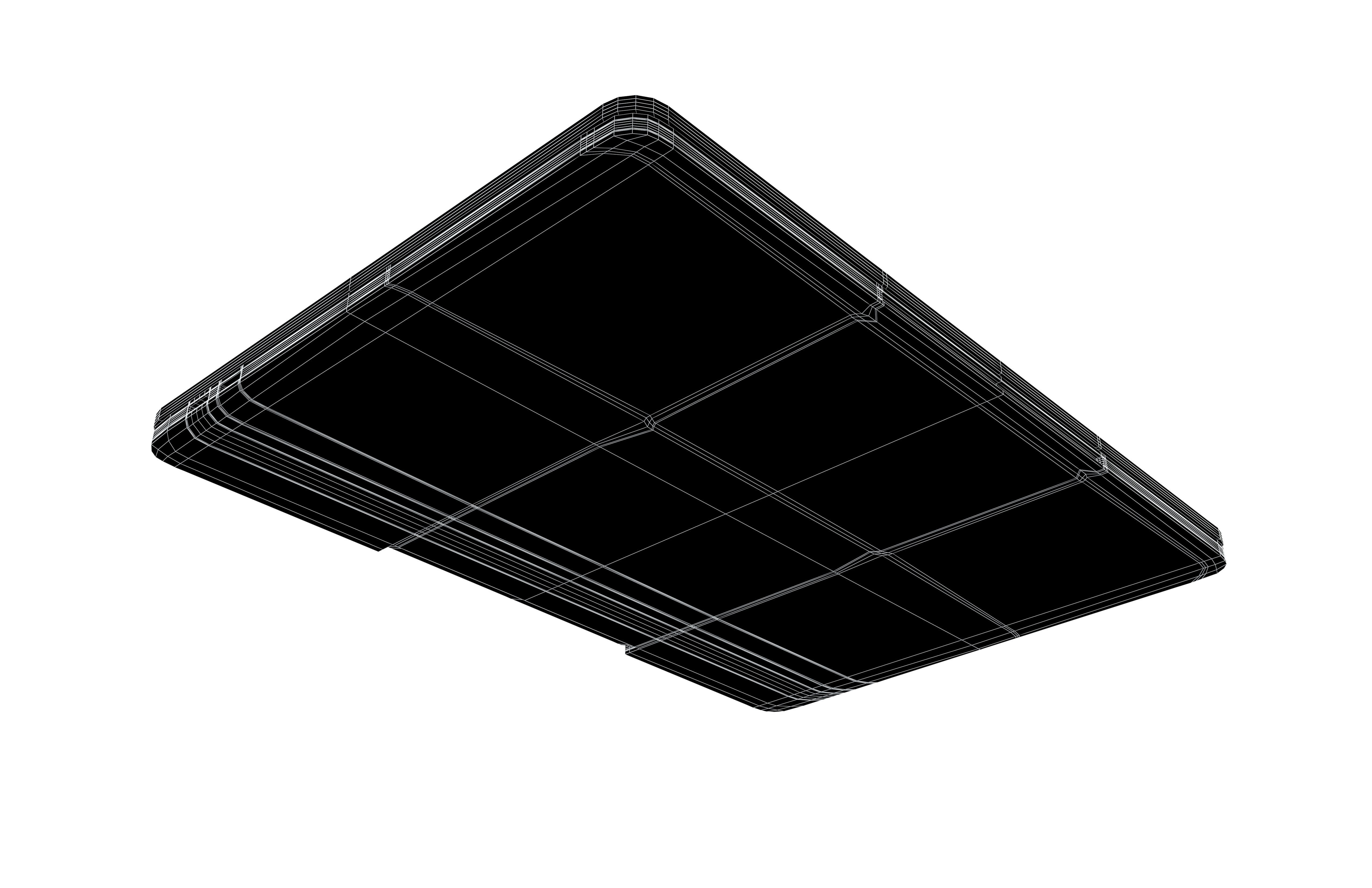 Laptop Close Mockup v1 003 Low-poly 3D model_7