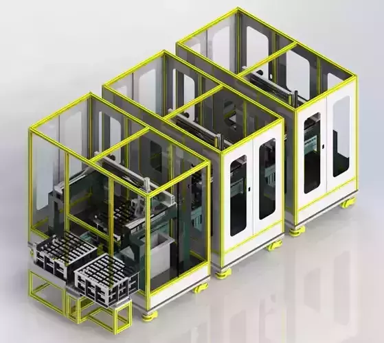 Lithium battery injection hole laser welding automatic machine