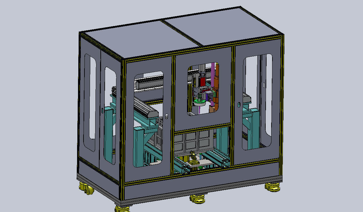 Lithium battery injection hole laser welding automatic machine 3D model_12