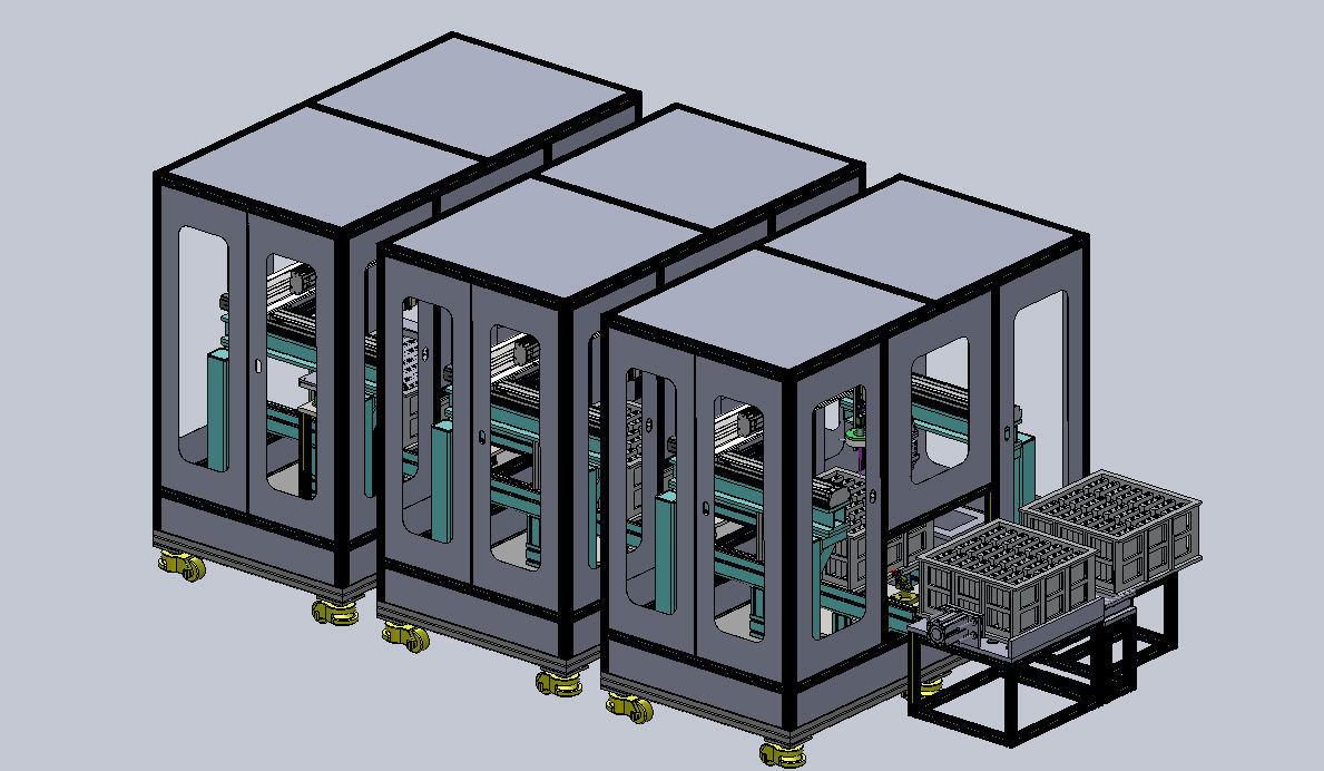 Lithium battery injection hole laser welding automatic machine 3D model_14