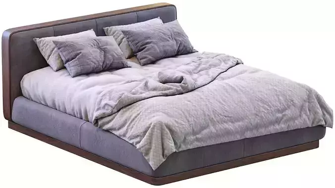Bed Ermes By Flou 3D model