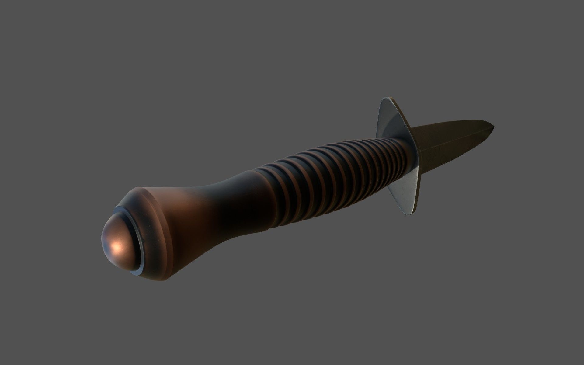 Fairbairn Sykes fighting knife Free low-poly 3D model_4
