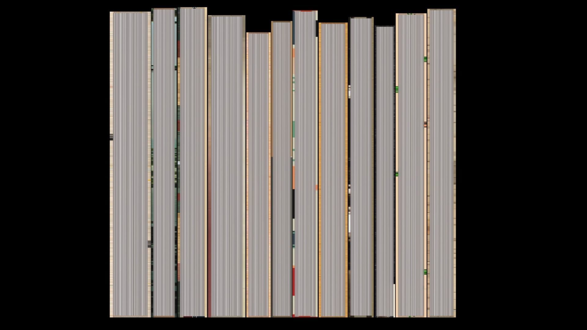 12 hardcover beige books 3D model_3