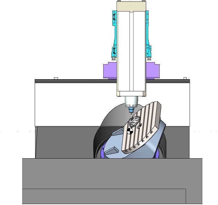 Cnc machine DMU 70v  3D model_1