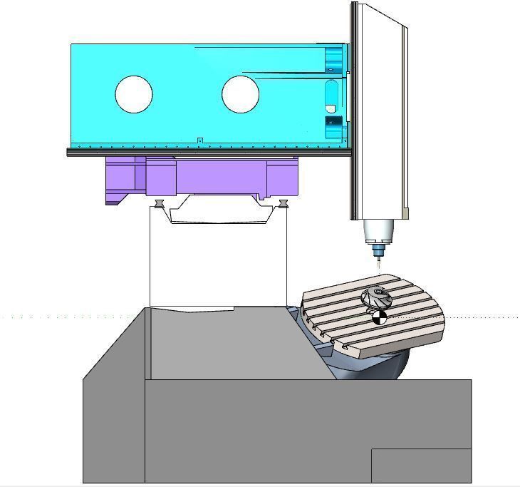 Cnc machine DMU 70v  3D model_2