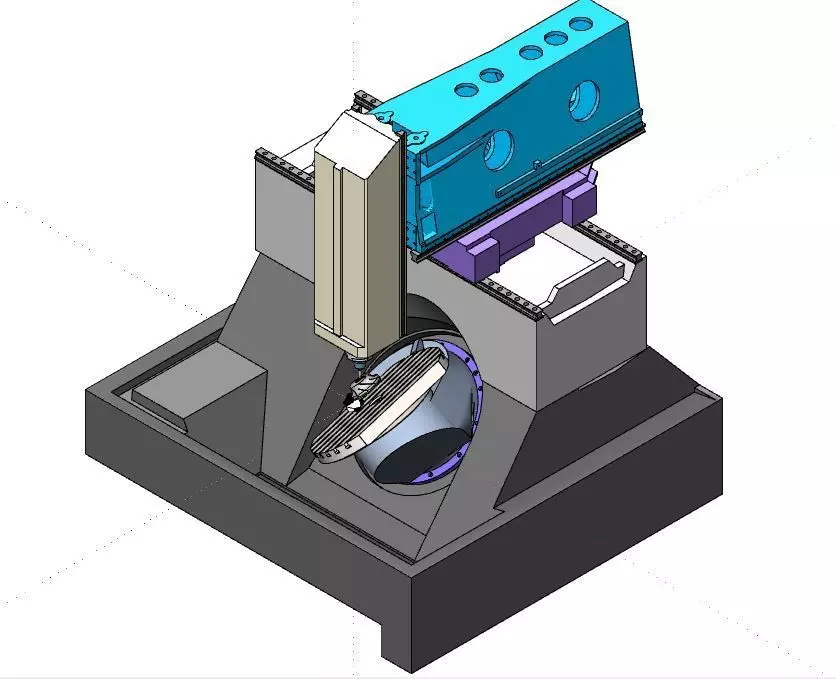 Cnc machine DMU 70v  3D model_0