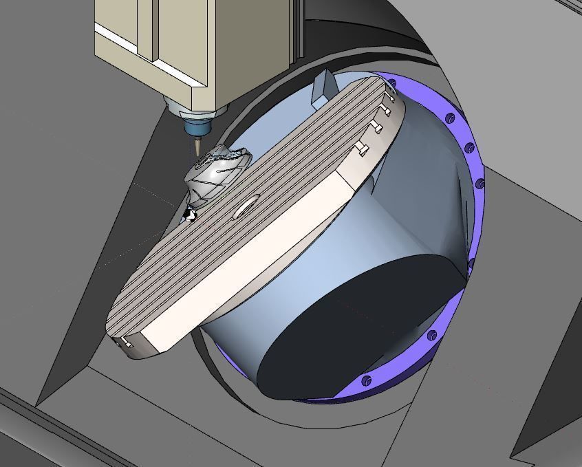 Cnc machine DMU 70v  3D model_3