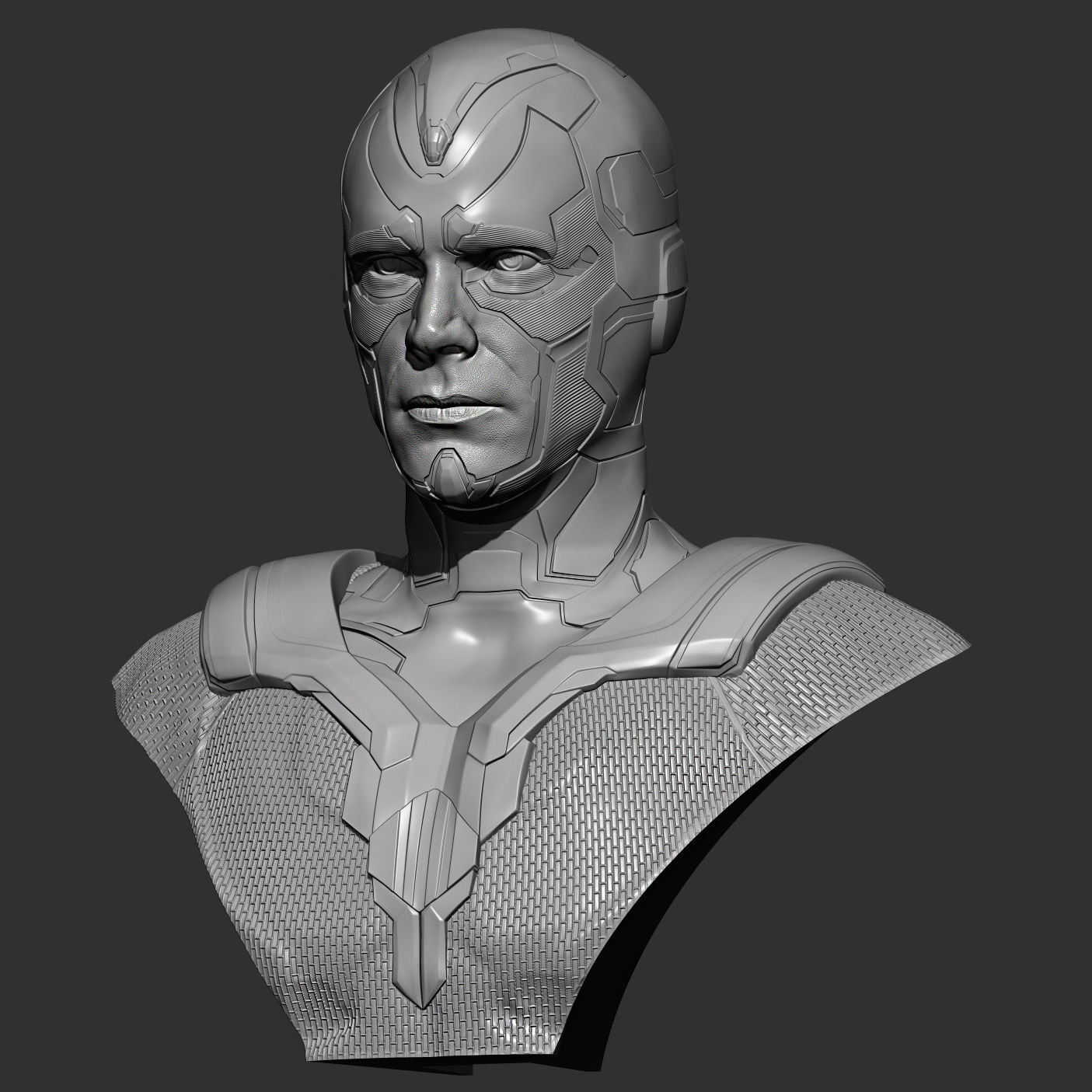 Vision Avengers Bust 3D print model_6