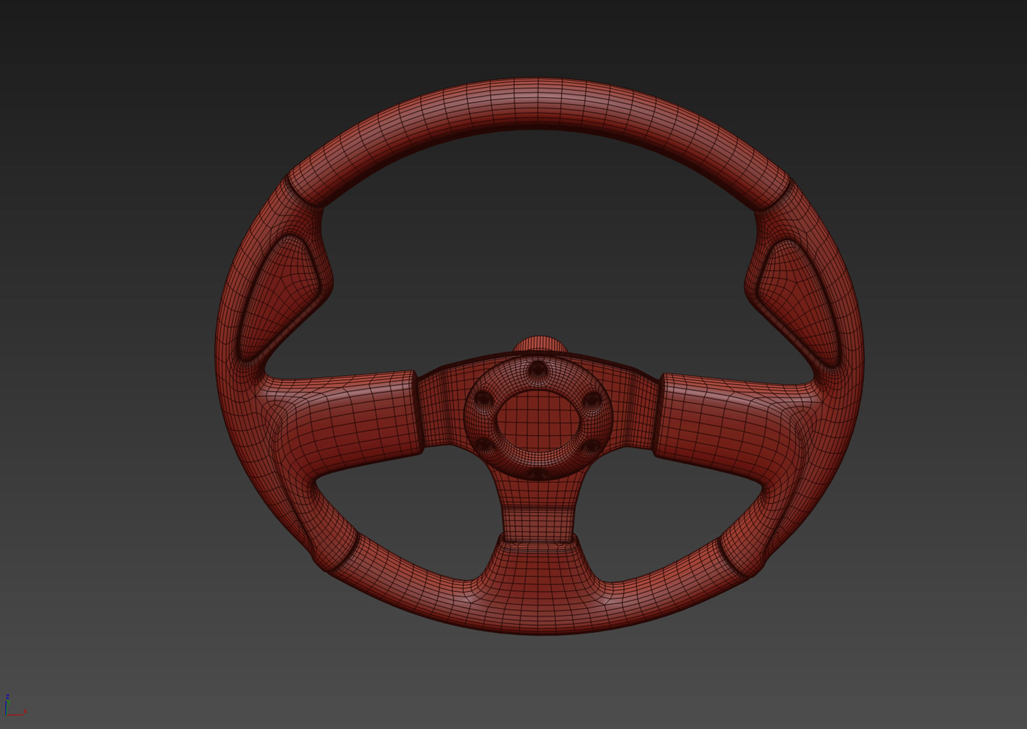 Steering Wheel 3D model 3D model_12