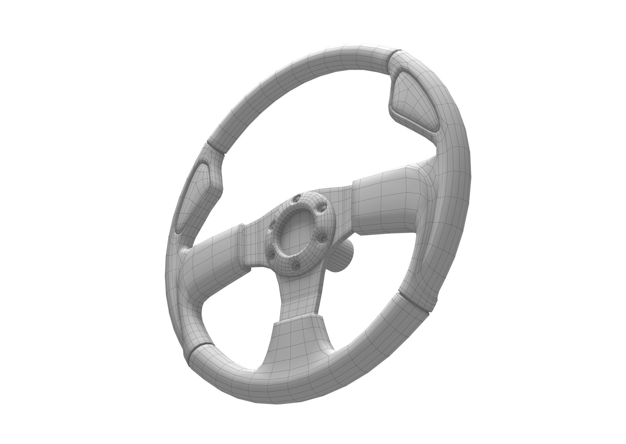 Steering Wheel 3D model 3D model_7