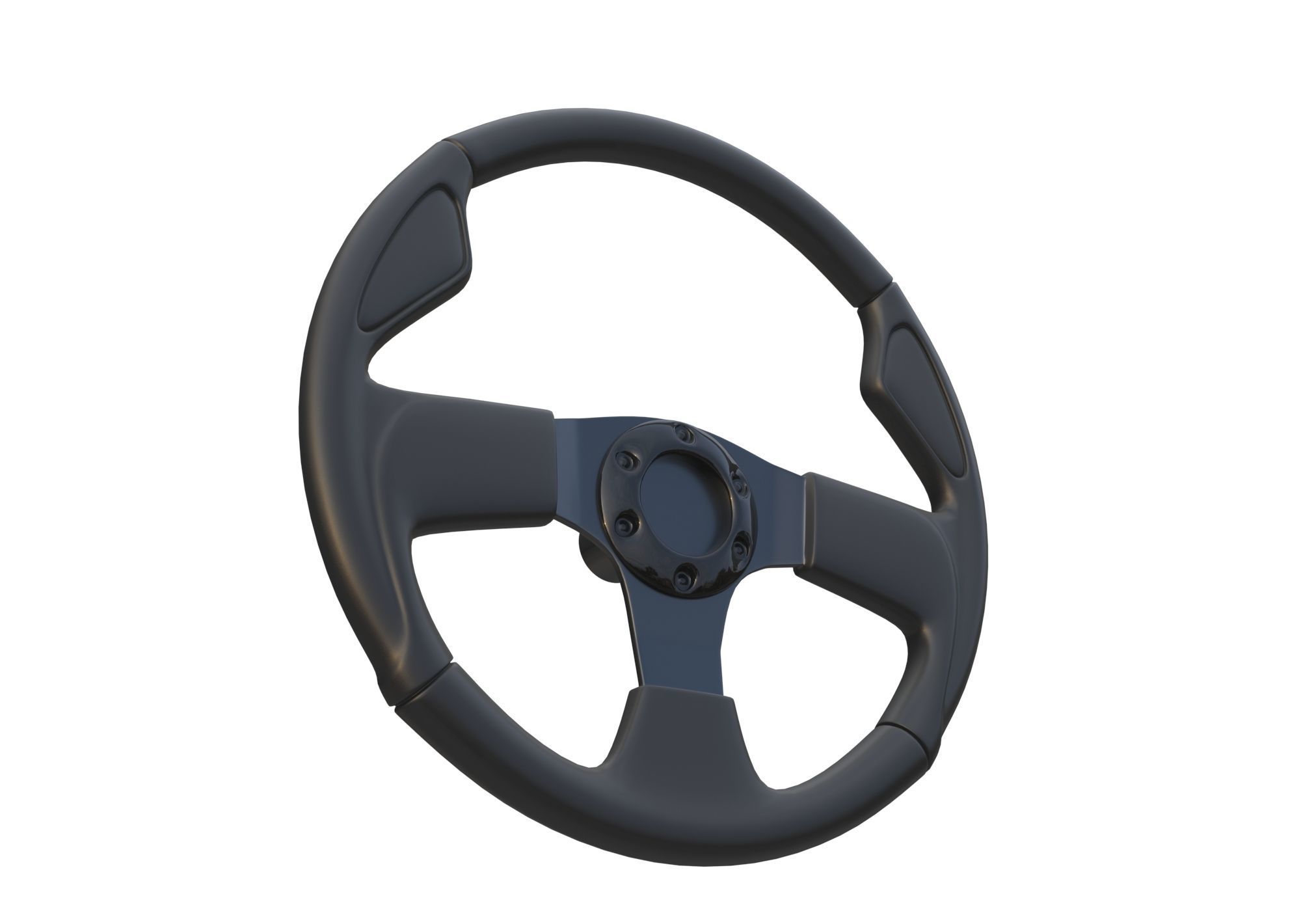 Steering Wheel 3D model 3D model_2