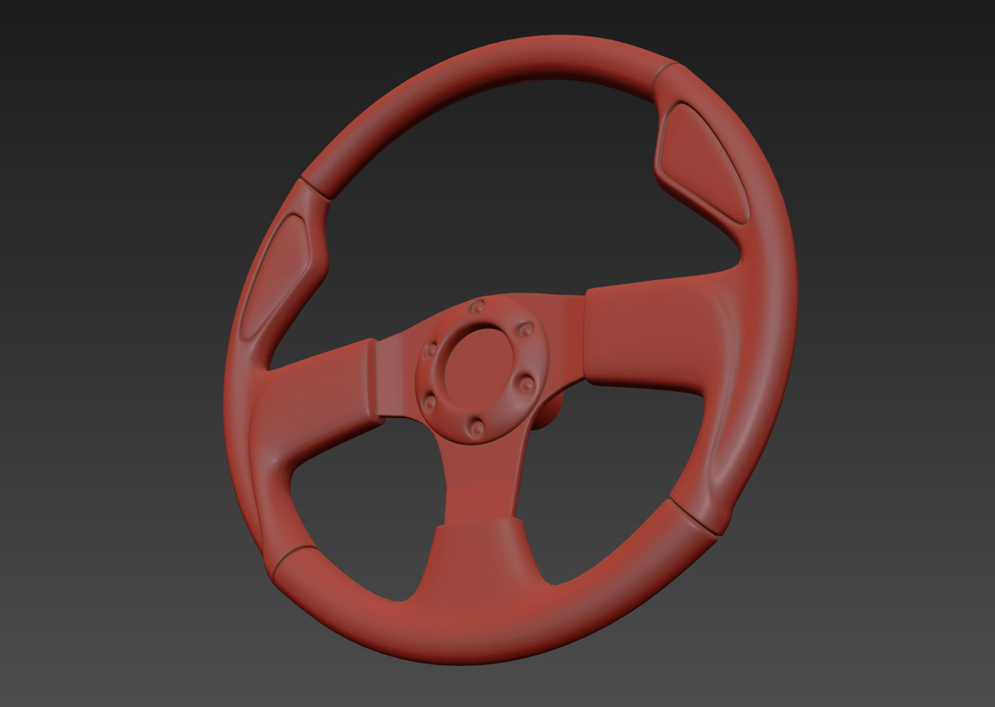 Steering Wheel 3D model 3D model_10