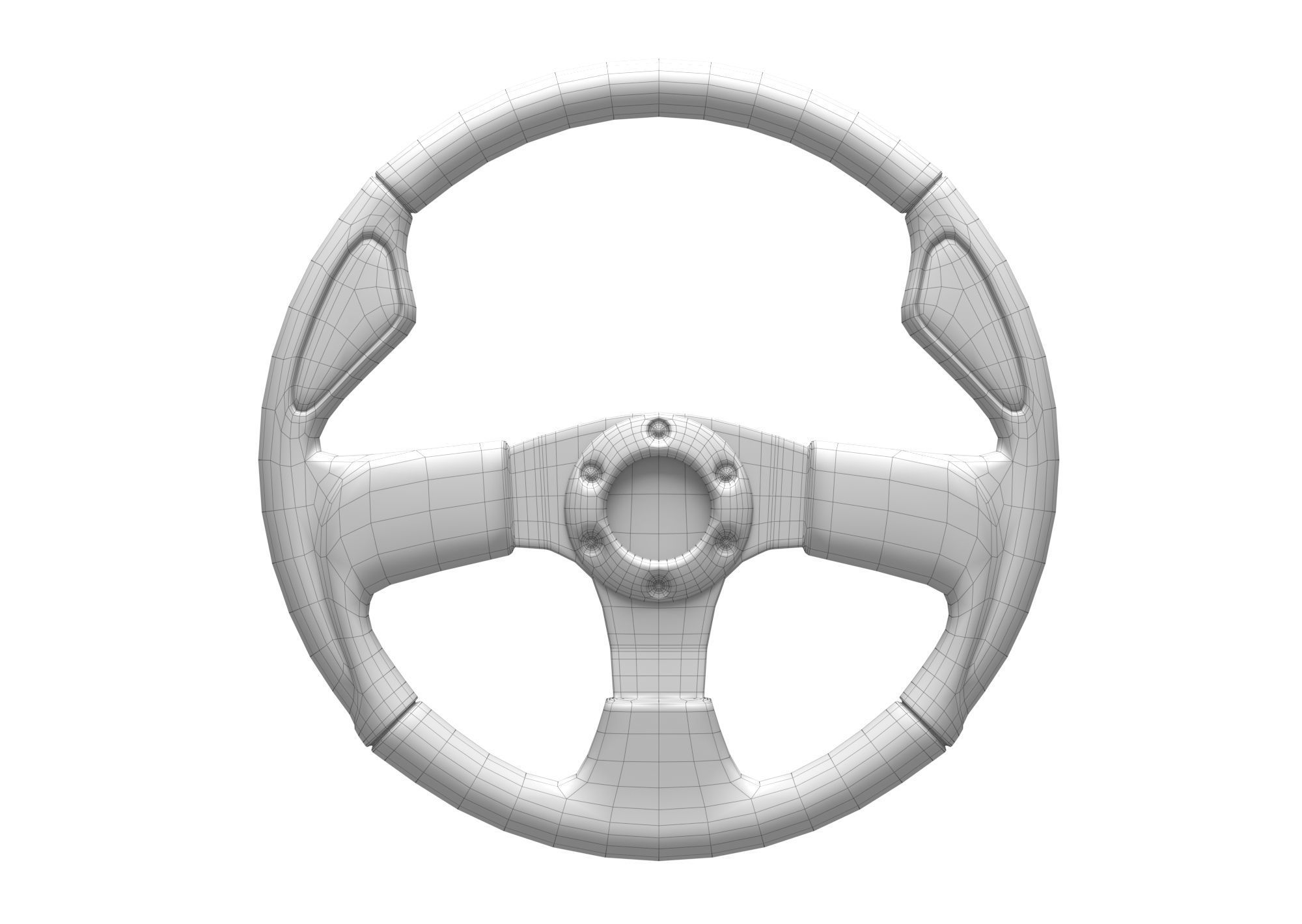 Steering Wheel 3D model 3D model_5