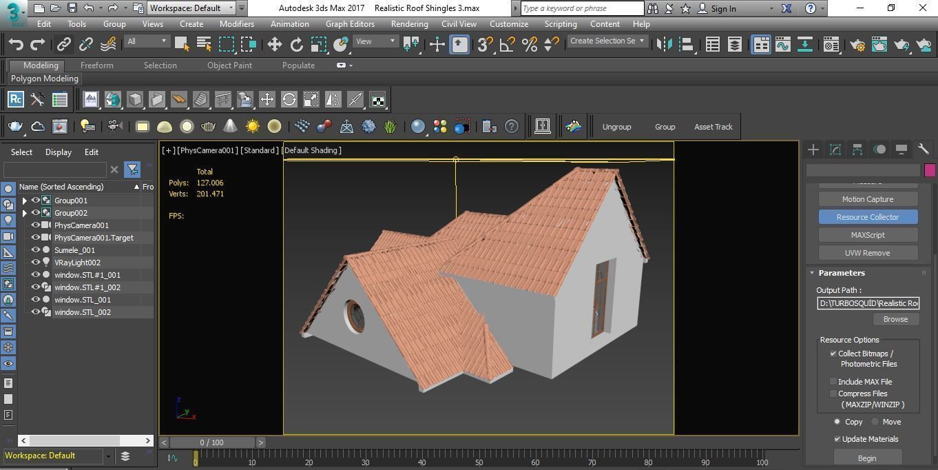 Realistic Roof Shingles 3 3D model_8