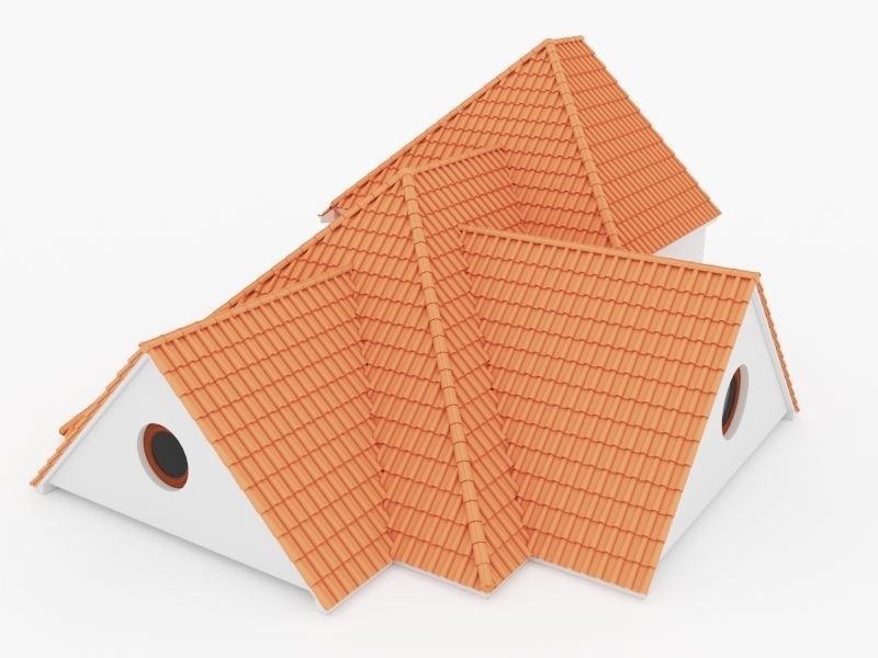 Realistic Roof Shingles 3 3D model_2
