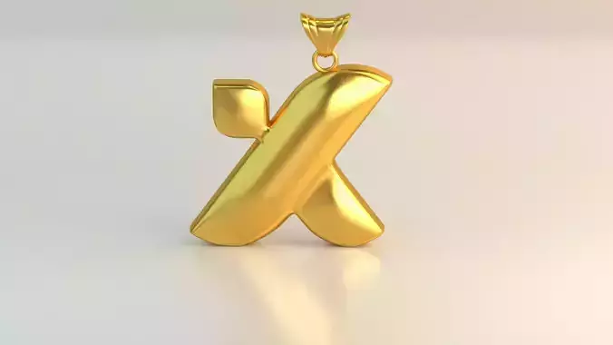 Pendant Letter X
