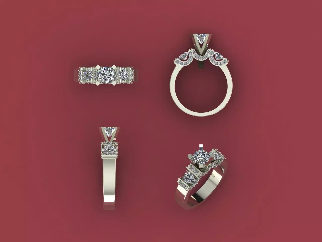 Jewelry Ring 3D print model
