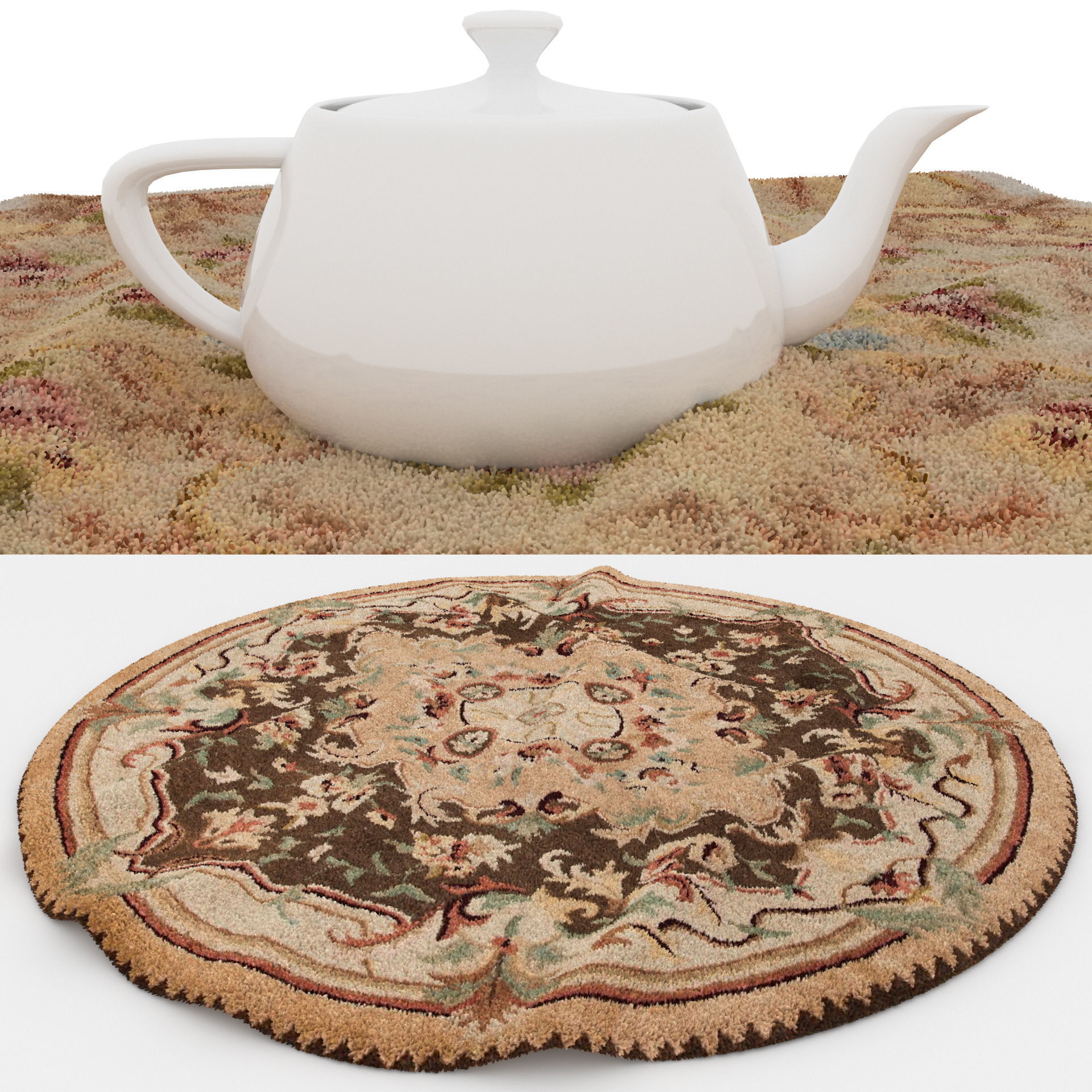 Rugs No 73 Low-poly 3D model_1