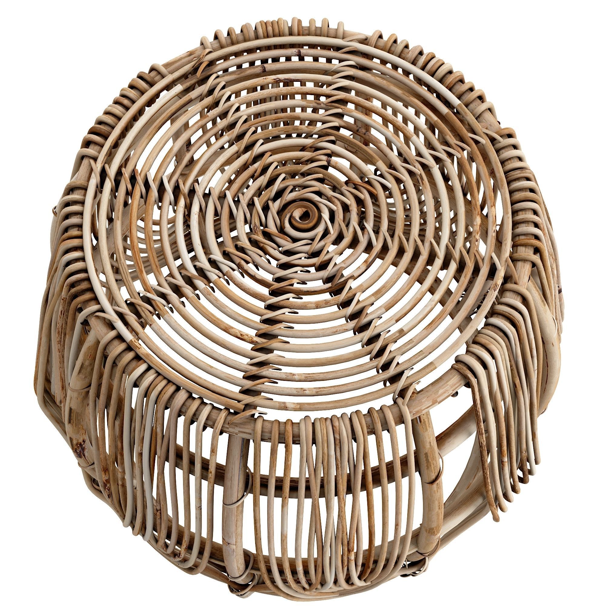 SANKOFA Stool Low-poly 3D model_2