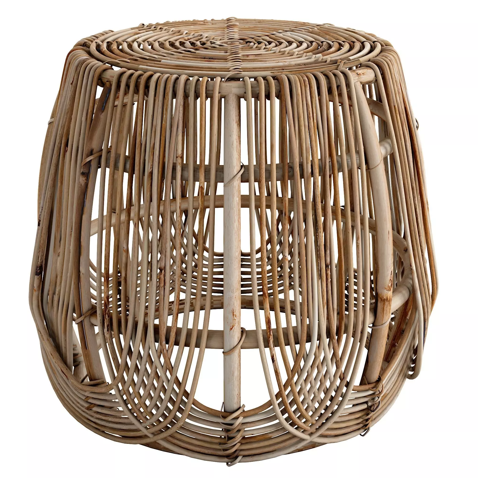 SANKOFA Stool Low-poly 3D model_0