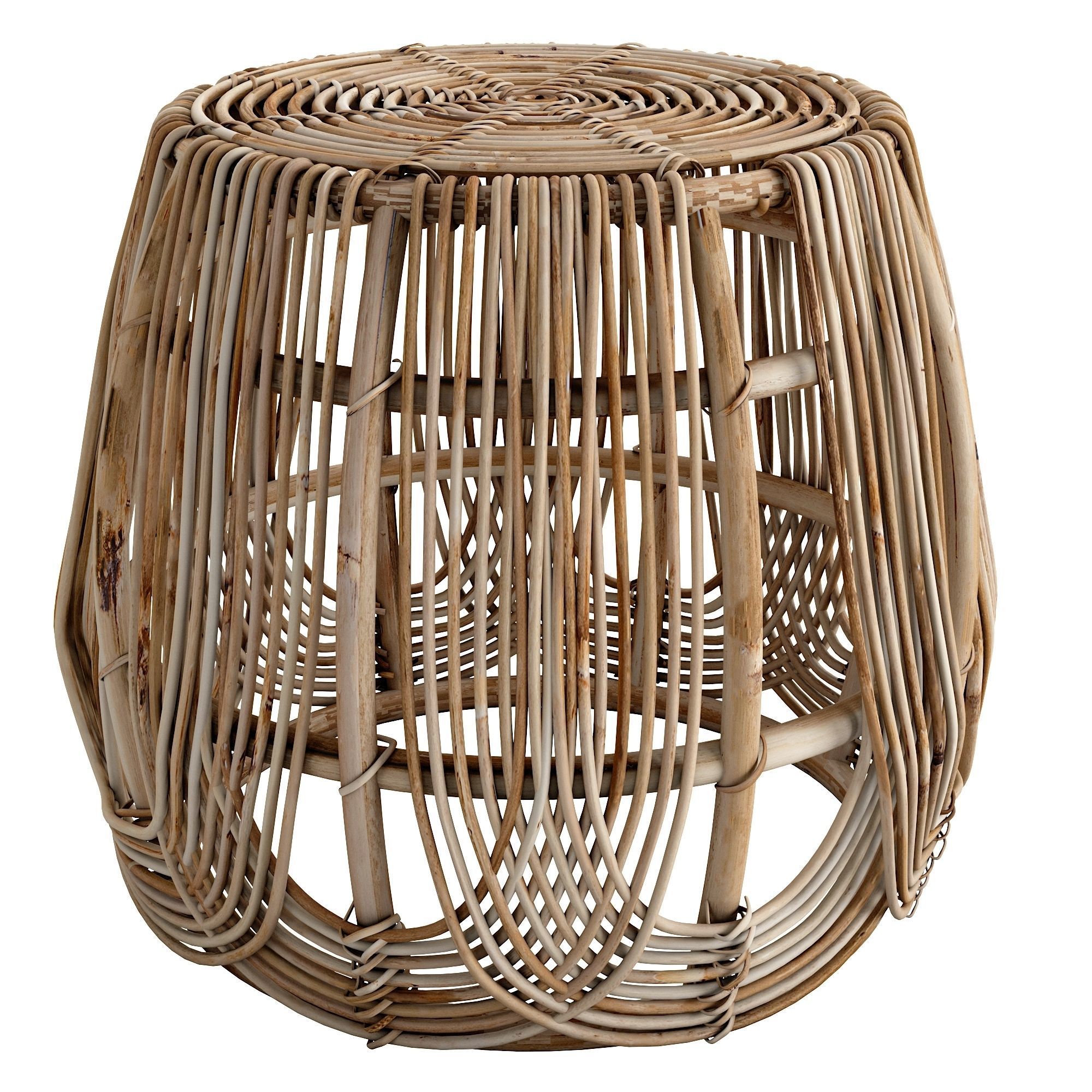 SANKOFA Stool Low-poly 3D model_3