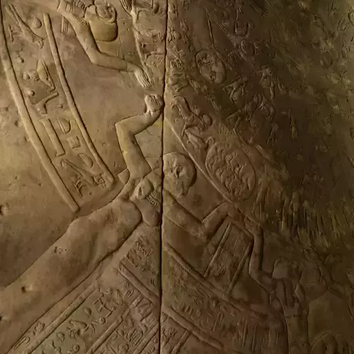 EGYPTIAN - ZODIAC OF DENDERAH Low-poly 3D model