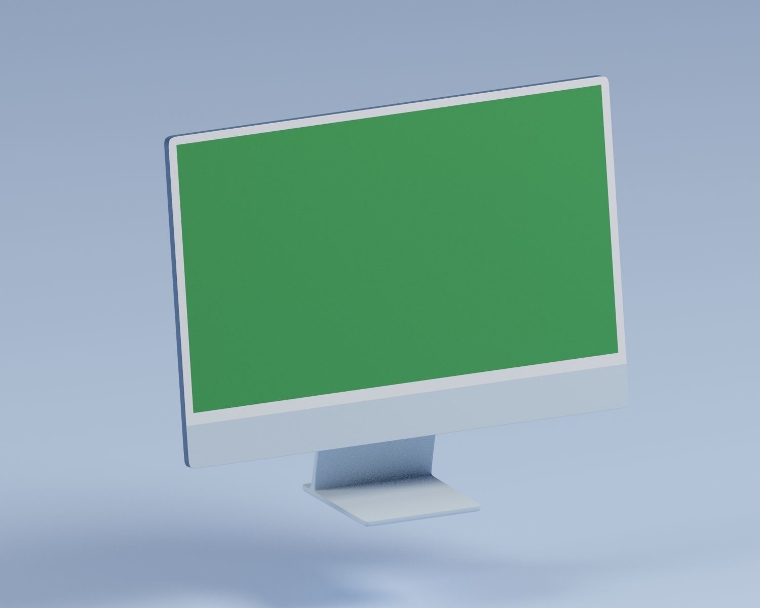 set of modern design desktop computer set in many color 3D model_4