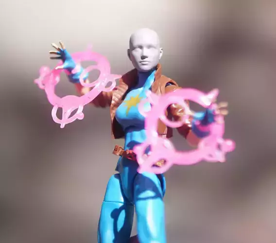 Marvel Legends Generic Female Head 6 inch Action Figure  3D print model