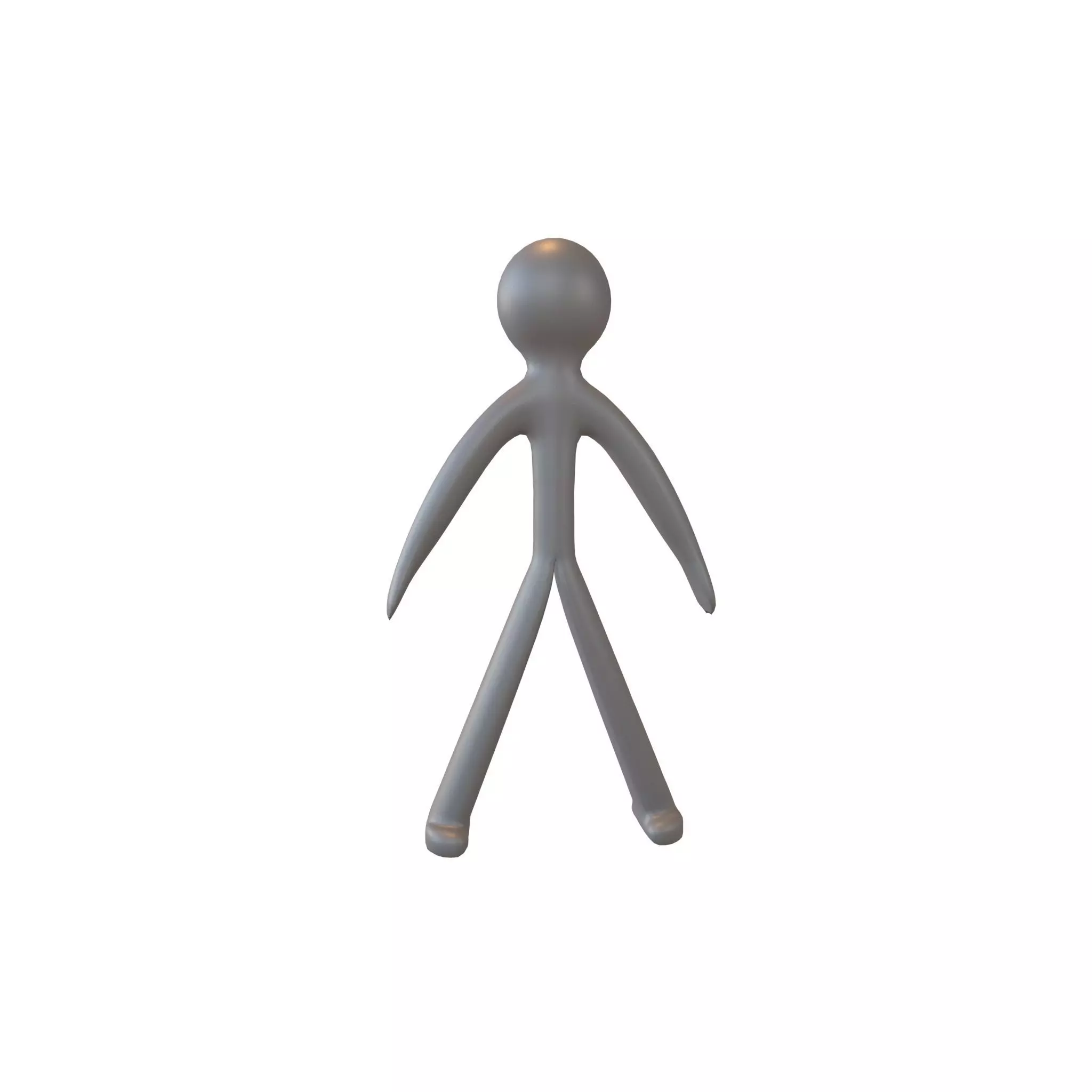 Stick Men v1 002 Low-poly 3D model_0