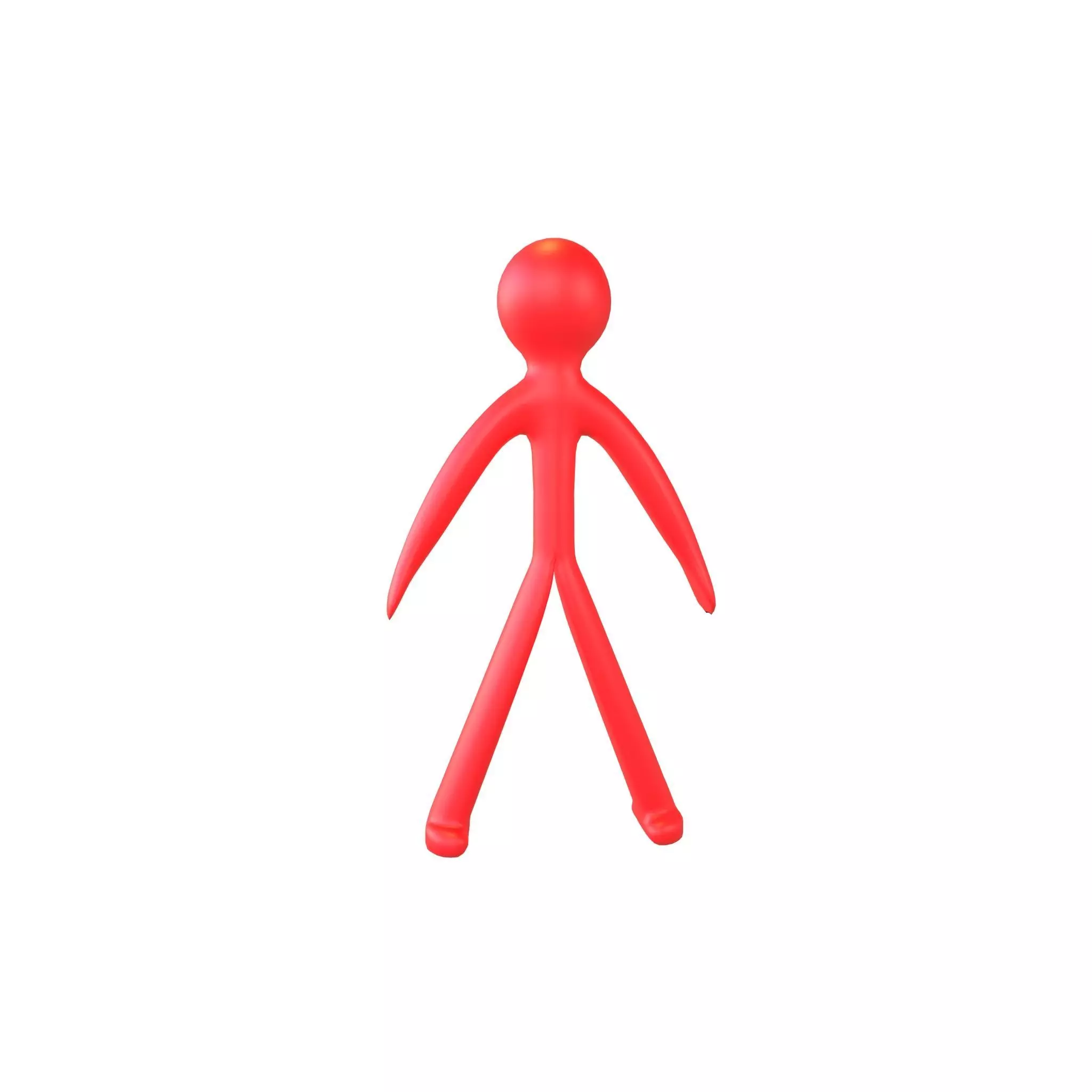 Stick Men v1 003 Low-poly 3D model_0