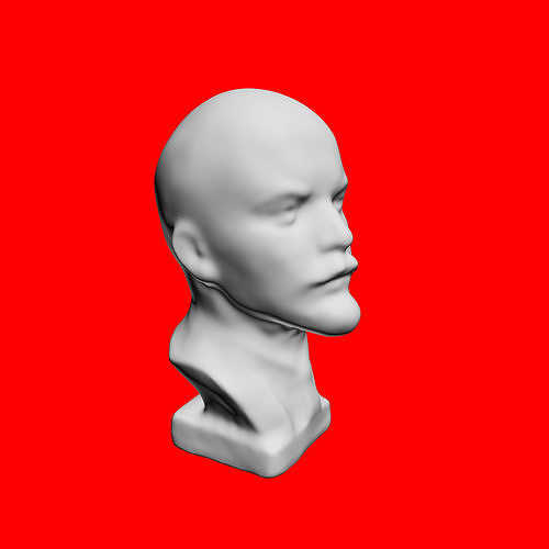 Bust of Lenin Free 3D model